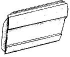 1964-1966 Door Skin right