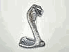 Cobra Snake Emblem Convex, stick on
