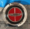 Wheel Center Cap Ford Crest Magnum Red Insert