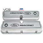 FORD RACING VALVE COVERS small block chrome aluminum 1965-1973