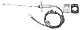 1968-1973 Telescopic Radio Antenna Base Rectangular